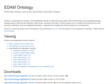 Tablet Screenshot of edamontology.org